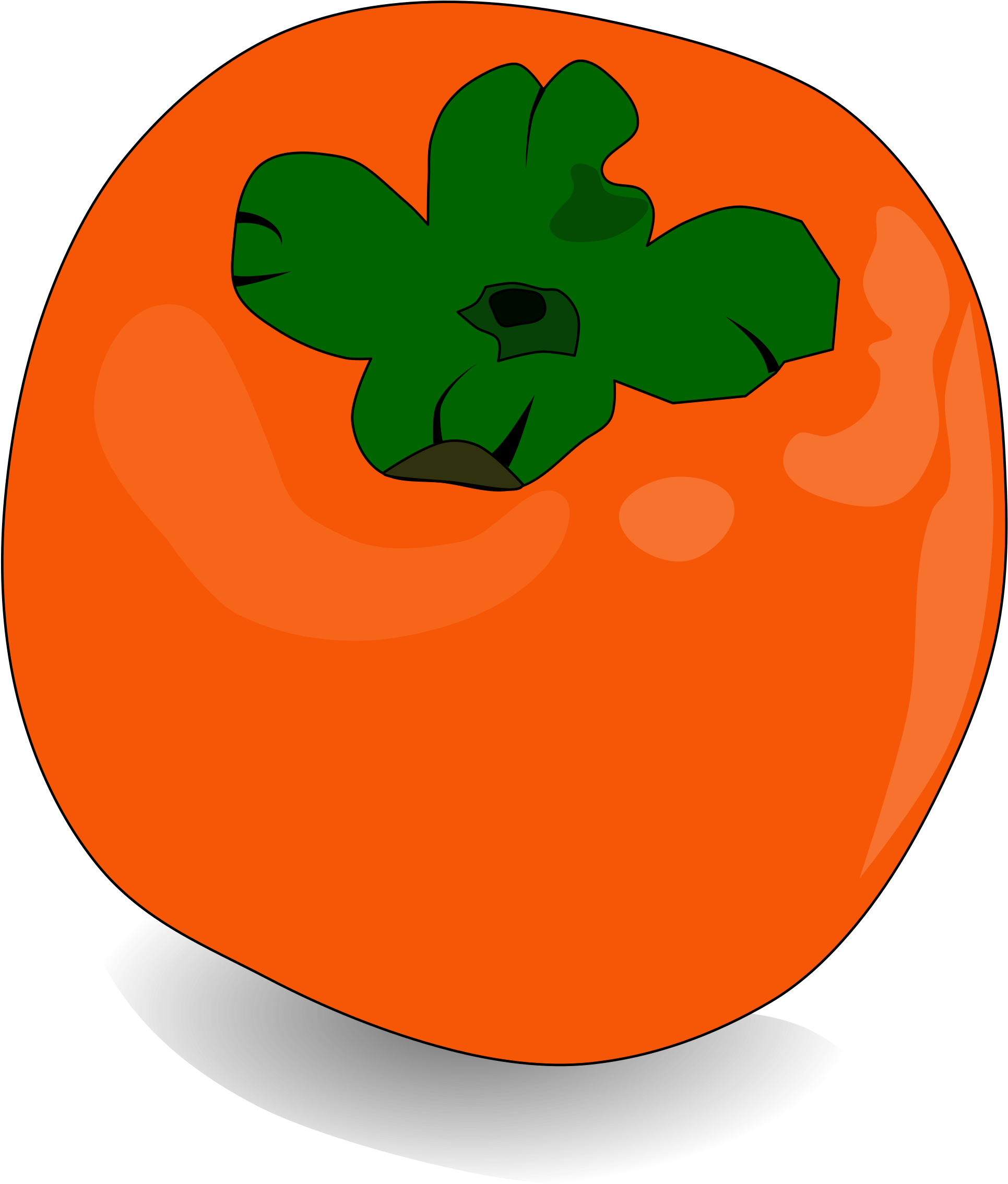 Persimmon, Fruit, Orange, Sweet, Fresh, Healthy - Persimmon Clipart Png Transparent Png (610x720), Png Download