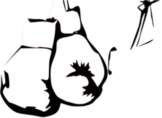 Pink Boxing Gloves Cartoon Clipart (640x480), Png Download