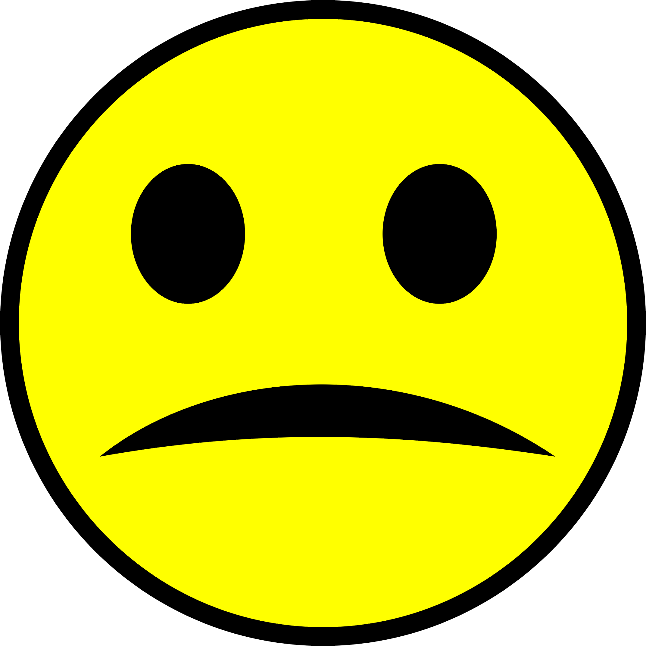Sad Face With Transparent Background Clipart (2145x2145), Png Download
