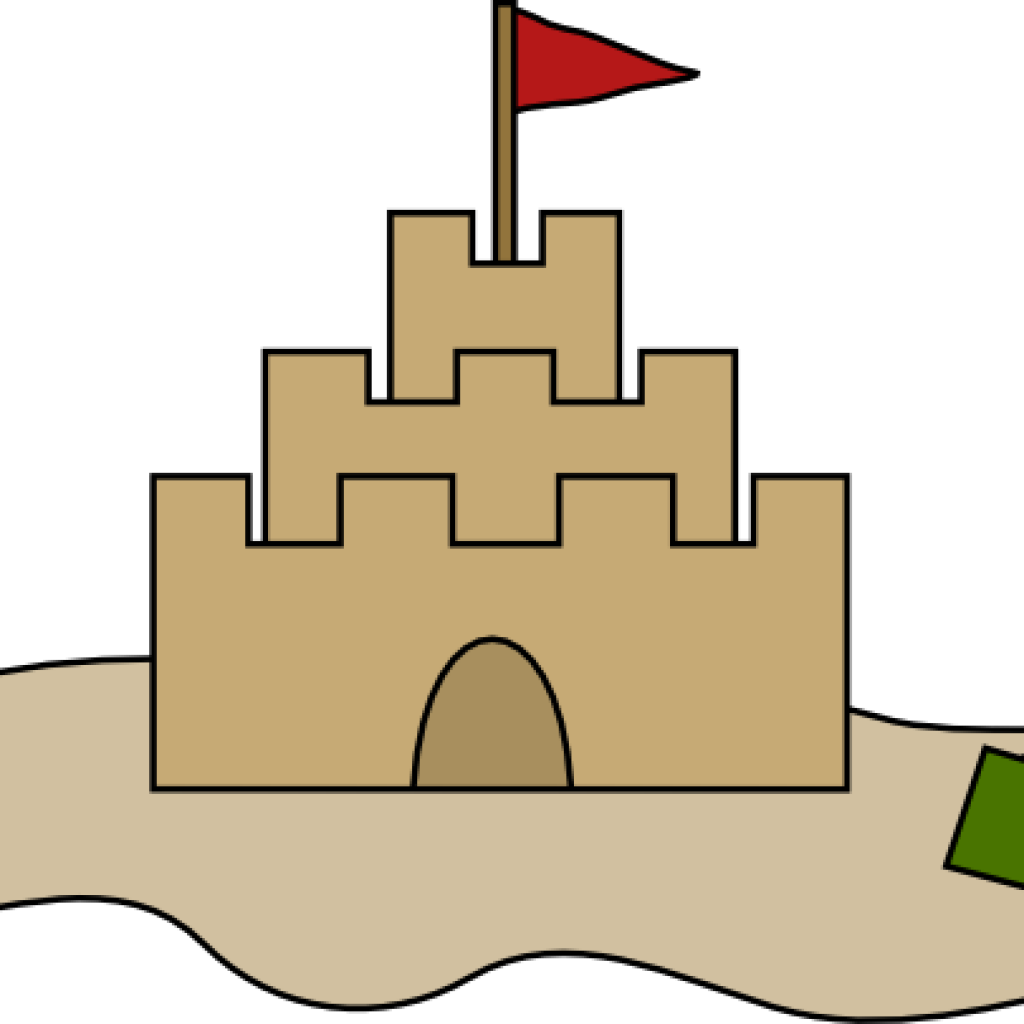 Castles Clipart Sand Castle Clip Art At Clker Vector - Sand Castle Clip Art - Png Download (1024x1024), Png Download