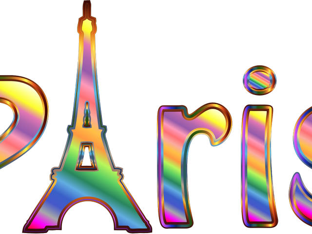 Paris Clipart Paris Background - Set 2 Parisian Themed 3" Sew On Patches Paris Eiffel - Png Download (640x480), Png Download