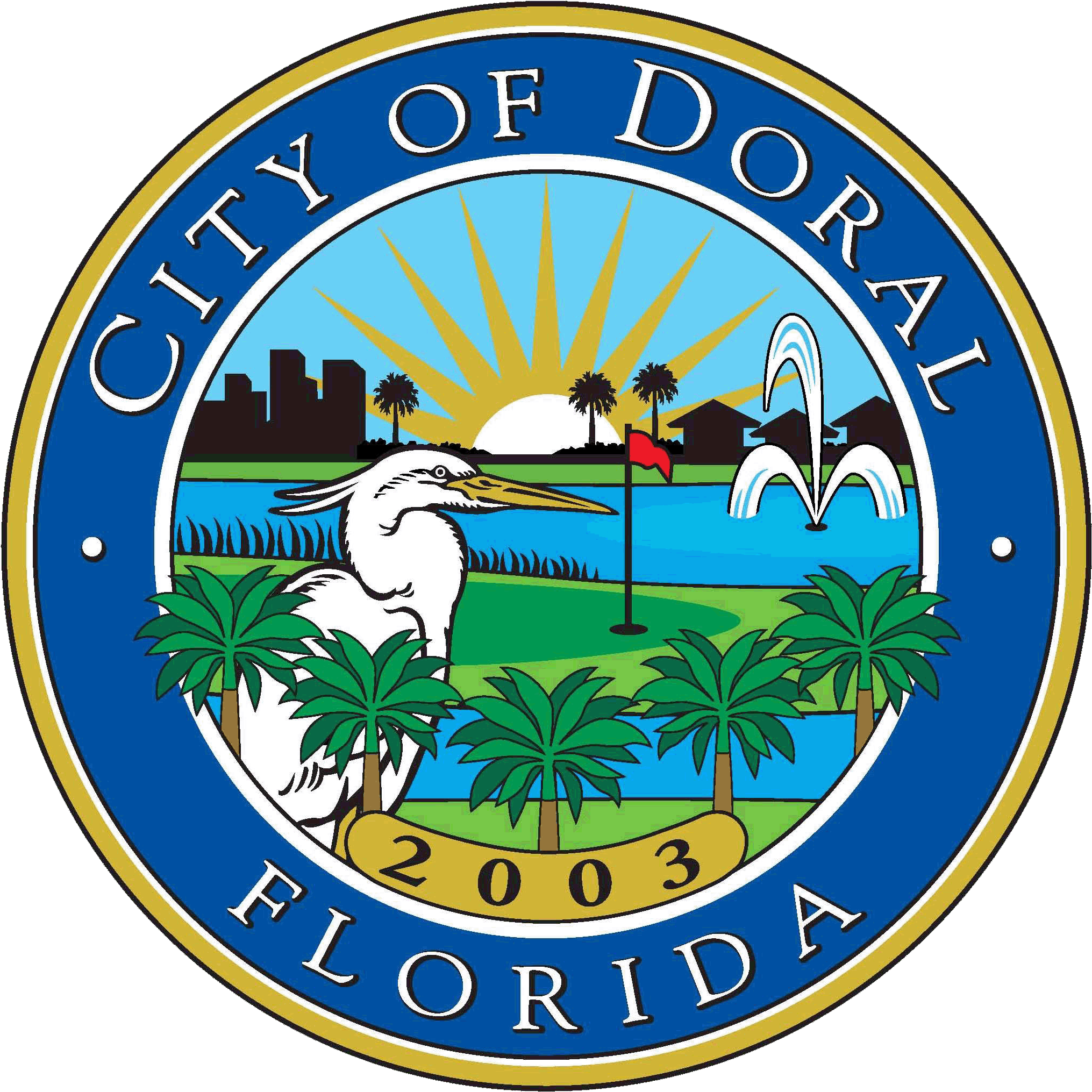 Job Opportunities City Of Doral Rh Cityofdoral Com - City Of Doral Seal Clipart (2425x2200), Png Download