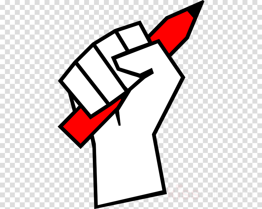 Hand Holding Pencil Clipart Drawing Clip Art - Freedom Of Press Png Transparent Png (900x720), Png Download