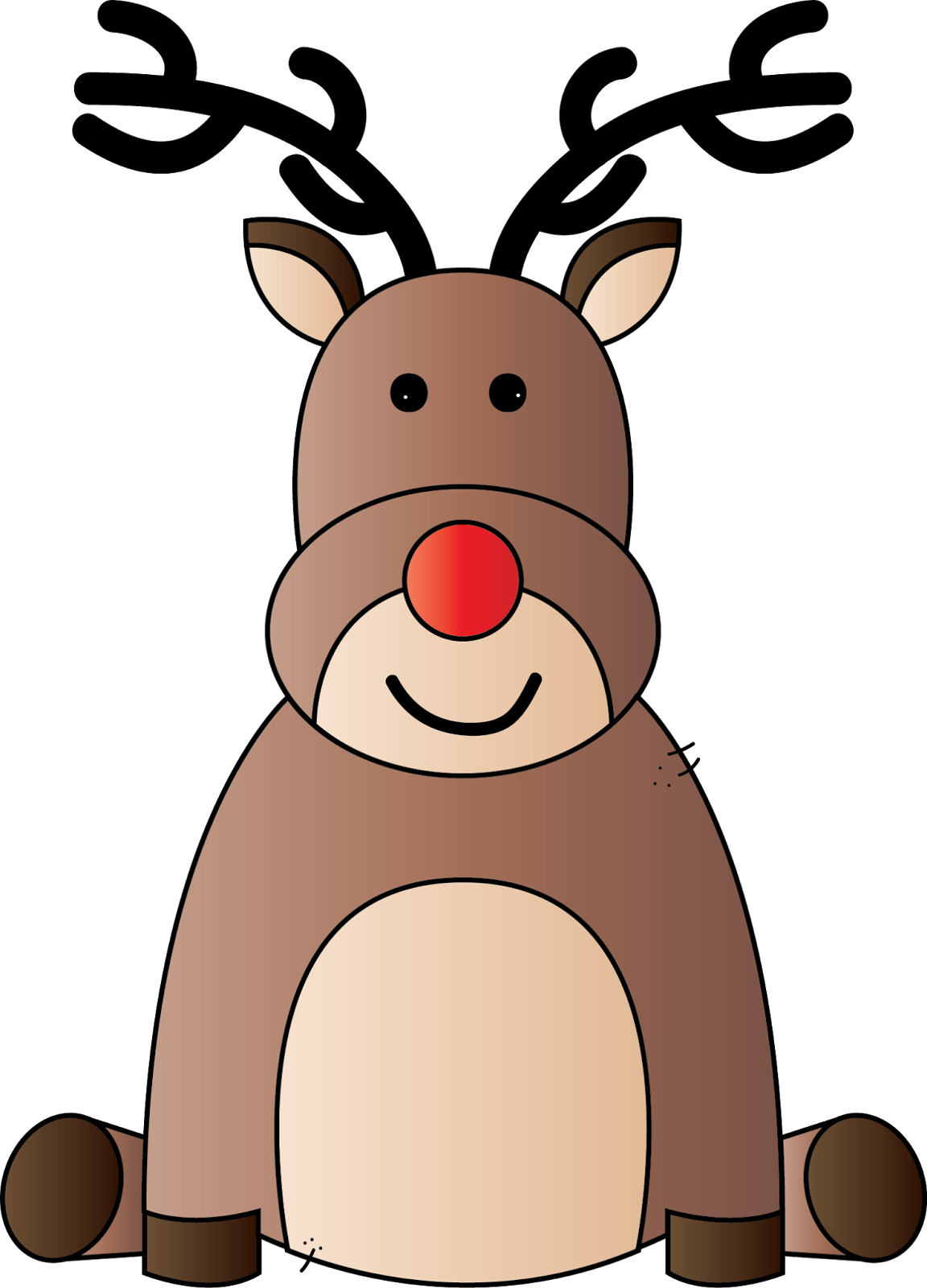 Don't You Just Love Rudolf Clipart (1152x1600), Png Download