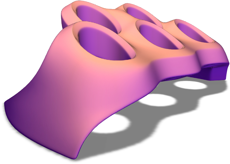 Pencil Holder Made In Proper Dimensions For 3d Printing Clipart (1024x768), Png Download