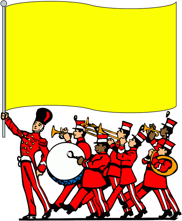 Gambar Marching Band Kartun Clipart (594x720), Png Download