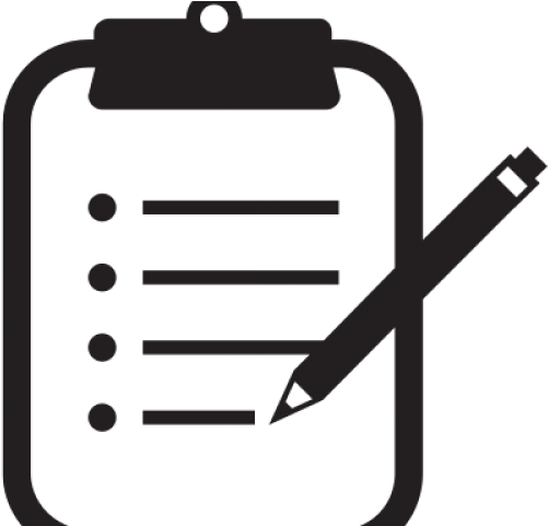 Pen Clipart Clipboard - Clipboard Black And White - Png Download (640x480), Png Download