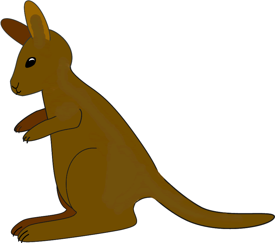Brown Kangaroo Clipart Kangaroo Clip Art - Brown Kangaroo Clipart - Png Download (900x744), Png Download