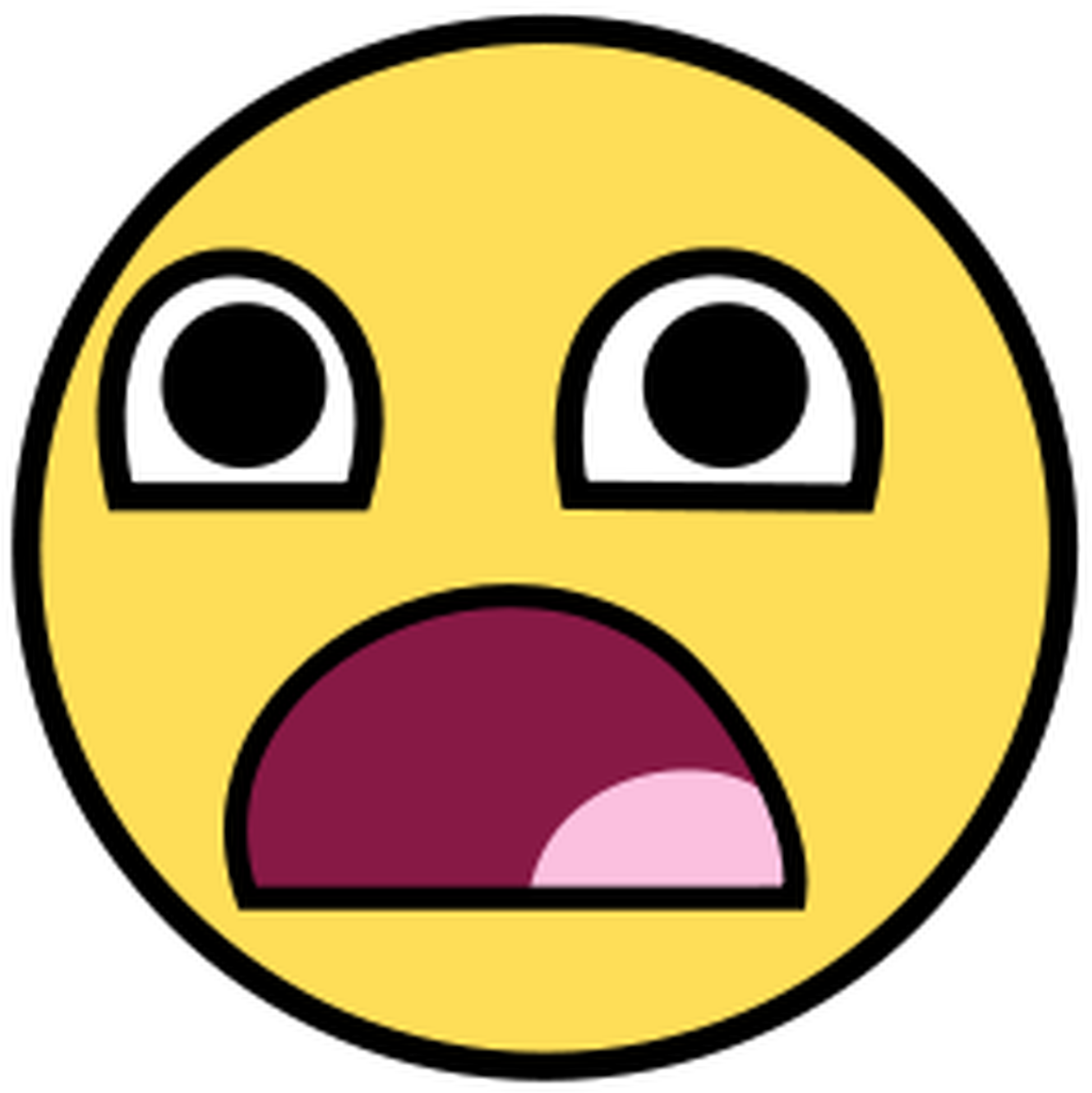 Surprised Face Png Clipart Smiley Clip Art - Awesome Face Happy Transparent Png (736x736), Png Download