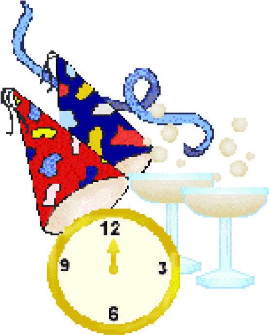 Buck Clipart Buck Doe - New Years Clipart - Png Download (640x724), Png Download