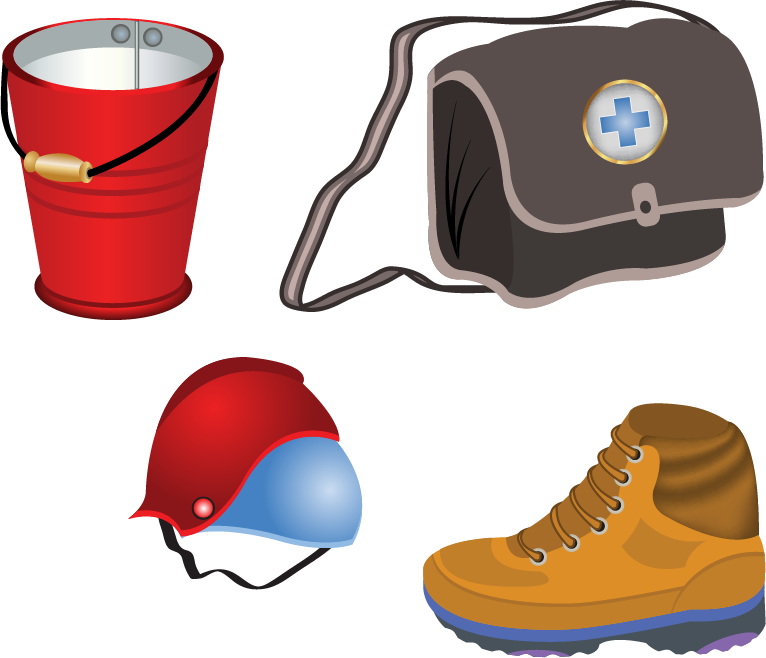Shoe Clipart Firefighter - Fire Fighter Tools - Png Download (766x658), Png Download