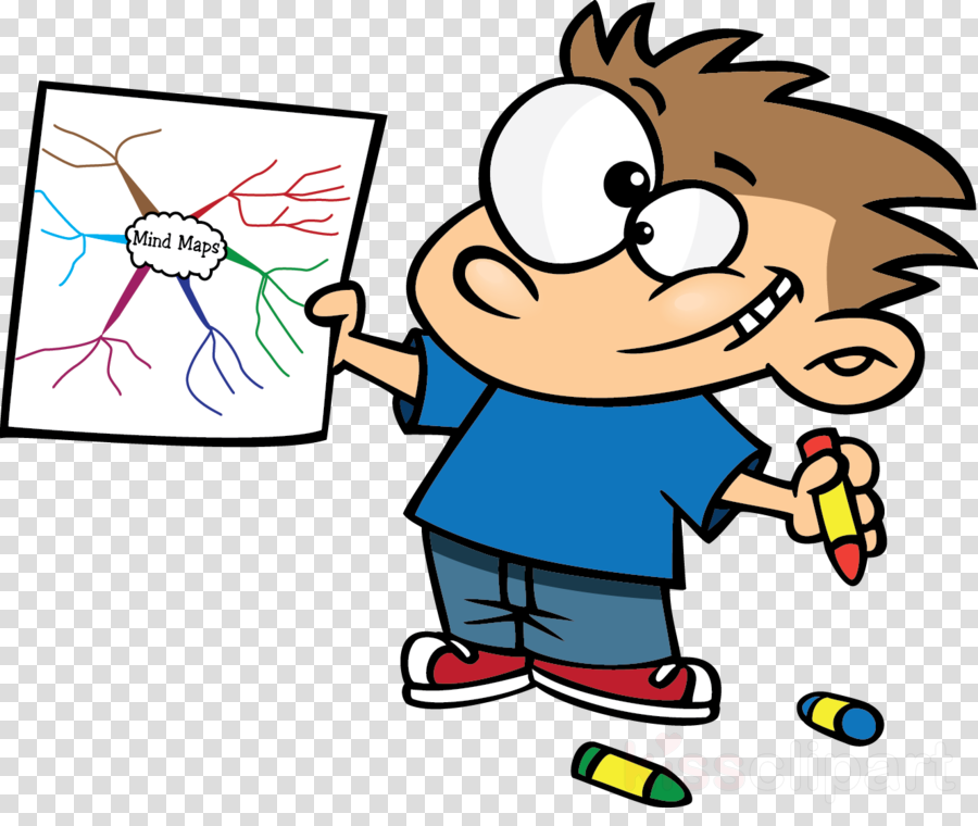 Children Mind Mapping Clipart Mind Maps For Kids - Proud Cartoon - Png Download (900x760), Png Download