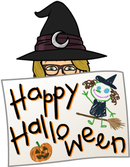 Happy Halloween - Witch Bitmoji Clipart (597x597), Png Download