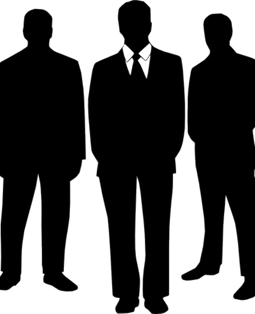 Detective Agencies In Delhi, India - Men In Suits Silhouette Clipart (830x1020), Png Download