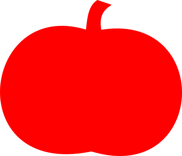 Clip Art Red Pumpkin - Png Download (600x513), Png Download