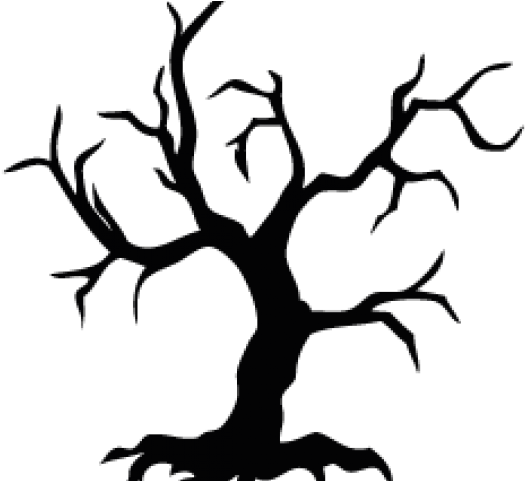 Cenetery Clipart Halloween Tree - Happy Halloween Cartoon Wall Sticker Window Home Decoration - Png Download (640x480), Png Download