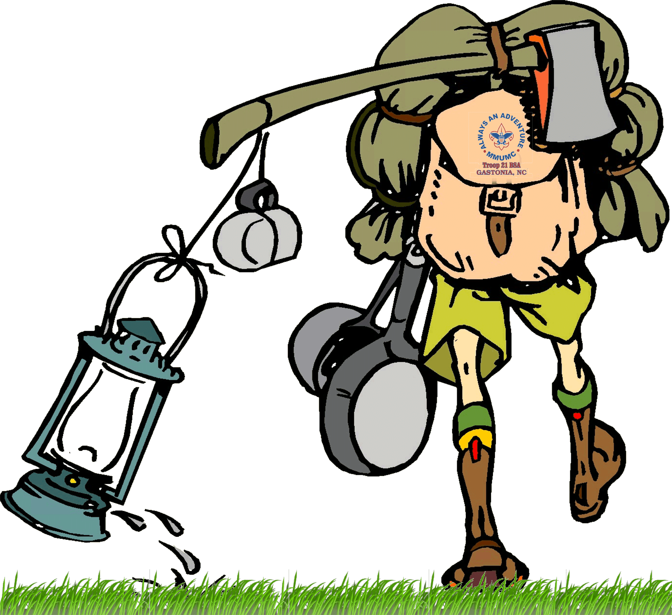 Hiking Clipart Scout Leader - Scoutmaster Conference Art - Png Download (2245x2054), Png Download