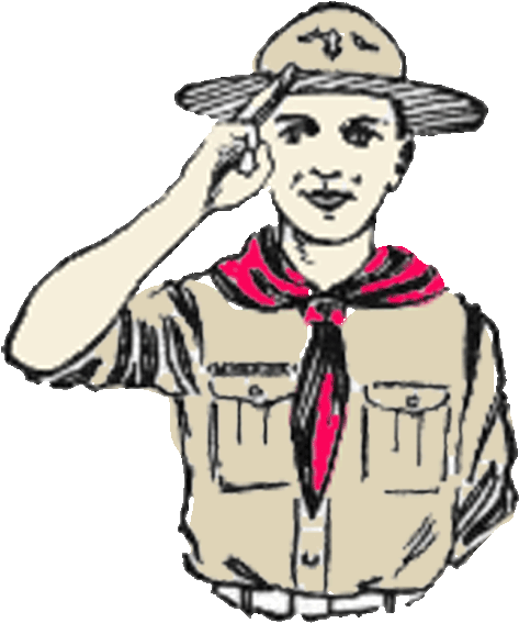 Boy Winter Camping Tips Pinterest - Drawing Of A Boy Scout Clipart (600x651), Png Download