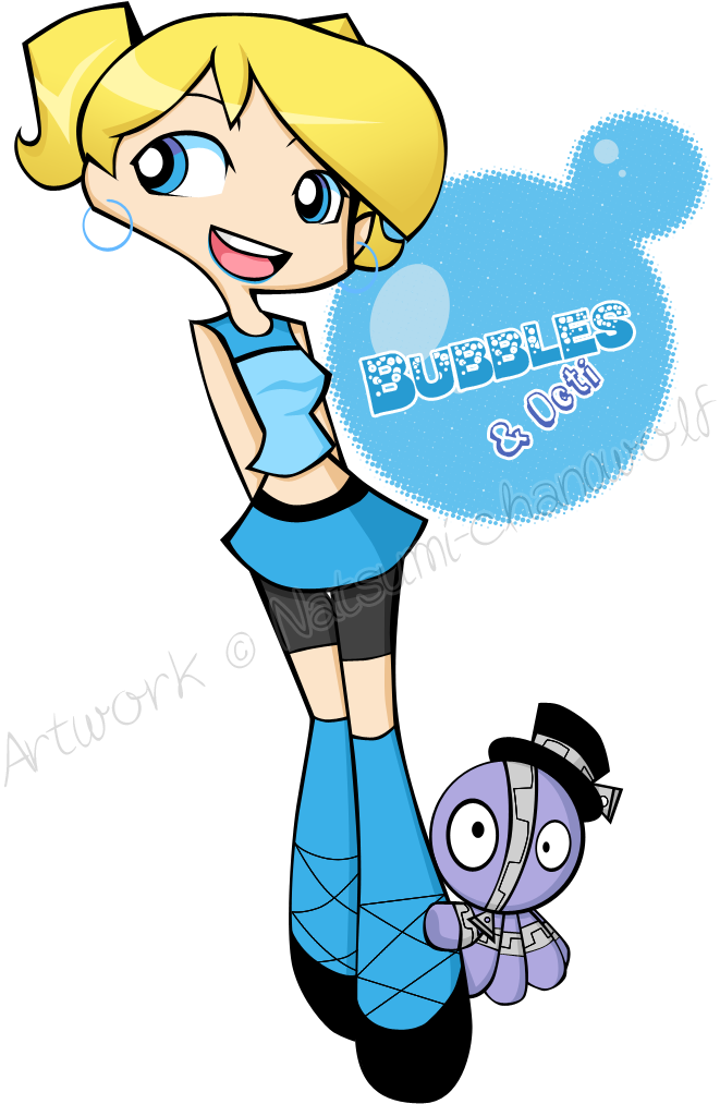 Bubbles Psg Style By Natsumi Chan0wolf-d36dhr4 - Portable Network Graphics Clipart (730x1128), Png Download