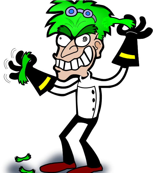 Download Pretty Free Mad Scientist Clipart - Png Download (555x600), Png Download