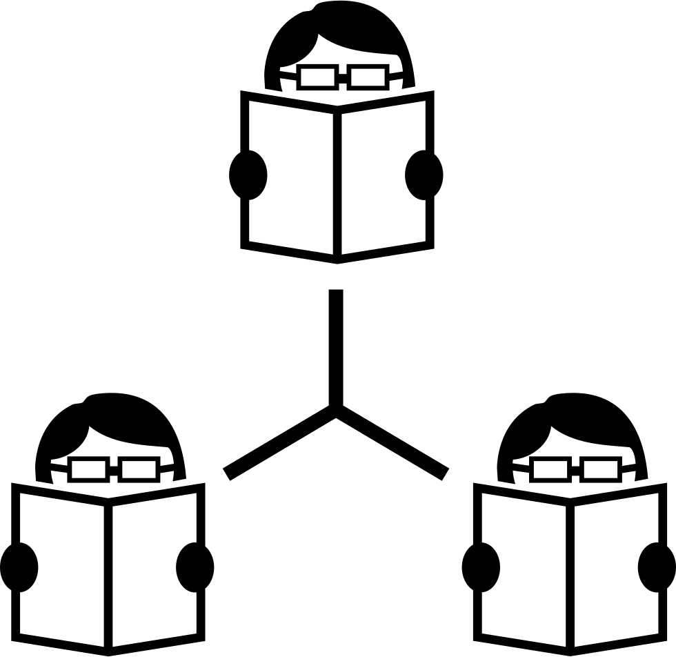 Connected Students Reading Books Comments - Do Not Disturb Reading Clipart (980x952), Png Download