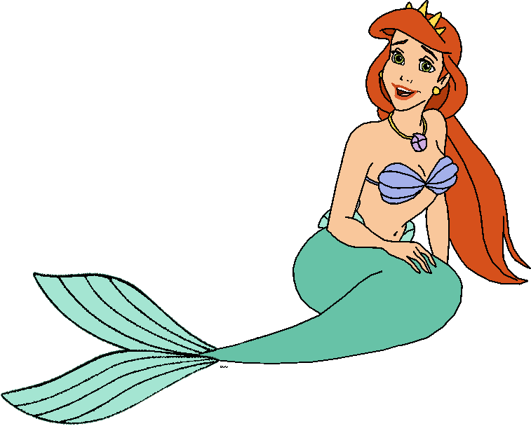 Little Mermaids Mother Athena Clipart - Little Mermaid Queen Athena - Png Download (757x608), Png Download