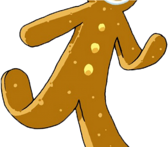 Ginger Clipart Brown Man - Running Gingerbread Man Clipart - Png Download (640x480), Png Download