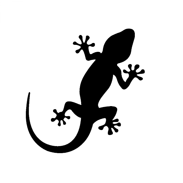 Stickers Salamandre Geckos - Ibiza Gecko Clipart (600x600), Png Download