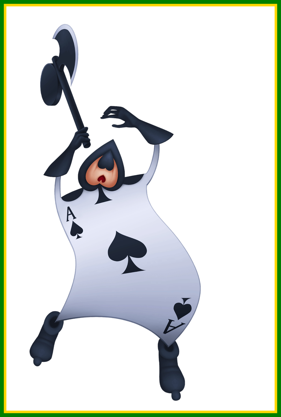 Excellent Birthday Clip Art The Best Objeto Png Silium - Hearts Alice In Wonderland Transparent Png (908x1347), Png Download