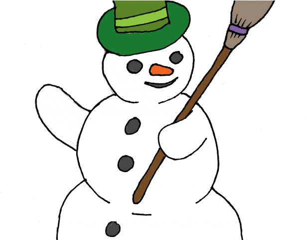 Snowflake Clipart Man - Snowman Clipart - Png Download (640x480), Png Download