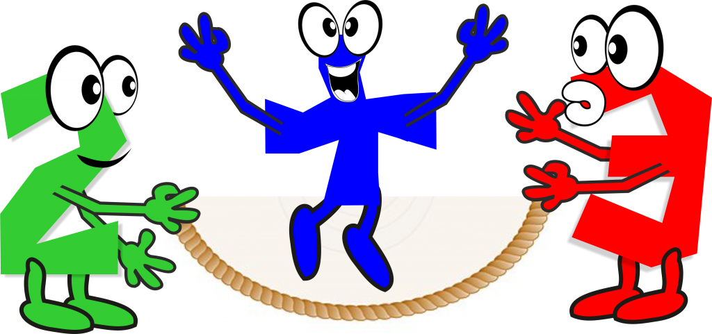 Jump Rope Math - Math Clip Art Designs - Png Download (1024x481), Png Download