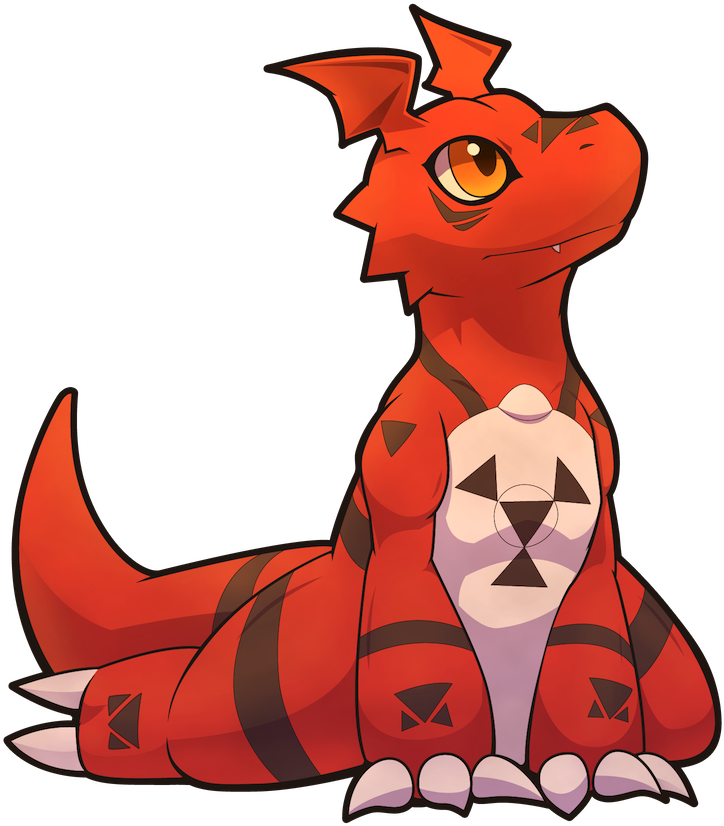 Digimon Clipart Cat - Digimon Thinking - Png Download (900x900), Png Download