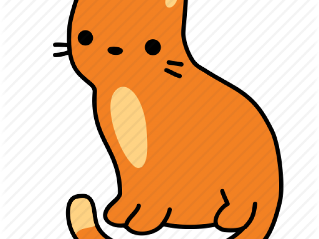 Feline Clipart Orange Cat - Cat - Png Download (640x480), Png Download