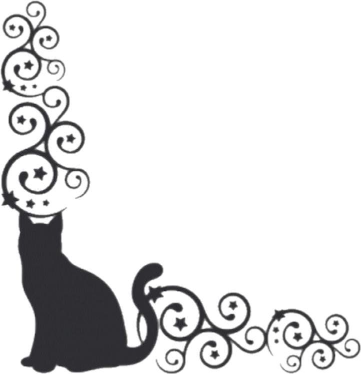 Borders Cat Kitty Cats Blackcat Pets - Cat Borders Clipart (838x823), Png Download