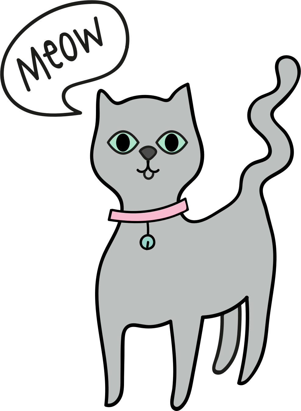Whiskers Domestic Short-haired Cat Russian Blue Felidae - Cat Clipart (549x750), Png Download