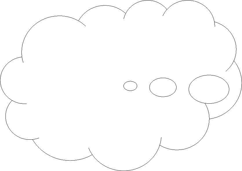 Cloud Callout Clipart (835x588), Png Download