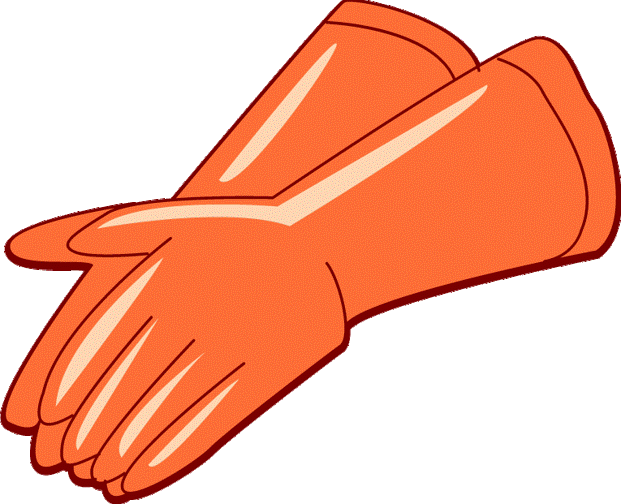 Clipart Royalty Free Download Esl Kids Kitchen Vocabulary - Glove - Png Download (621x504), Png Download