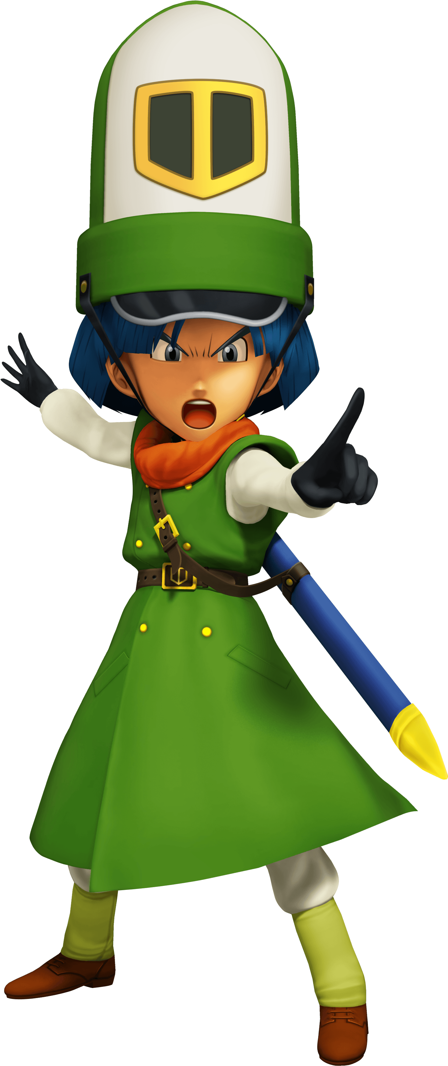 Kyril With Sword, Kyril Pointing At Someone - Mario Series Clipart (1808x3584), Png Download