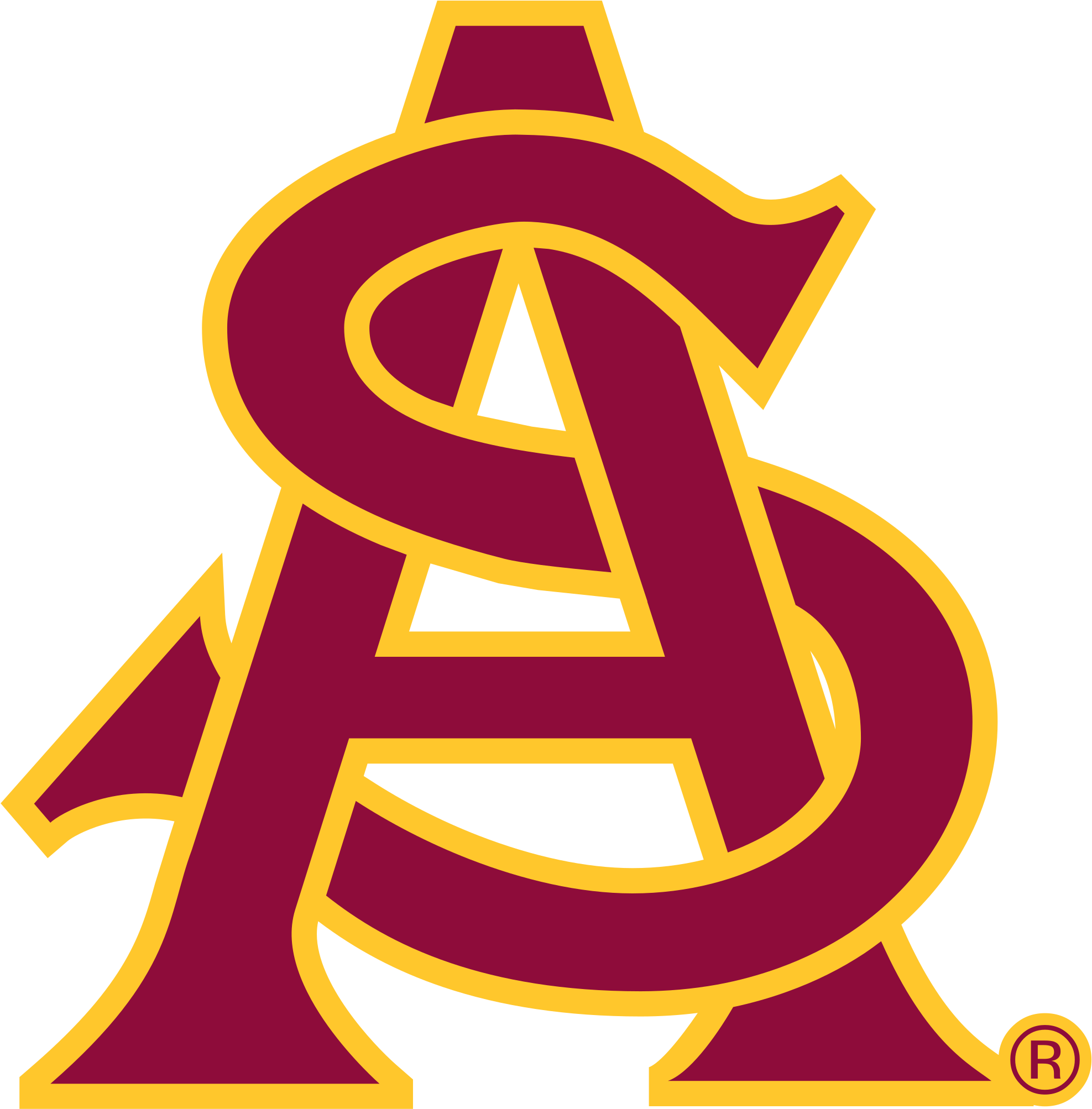 Baseball Clip Art 27, Buy Clip Art - Arizona State Baseball Logo - Png Download (2000x2027), Png Download