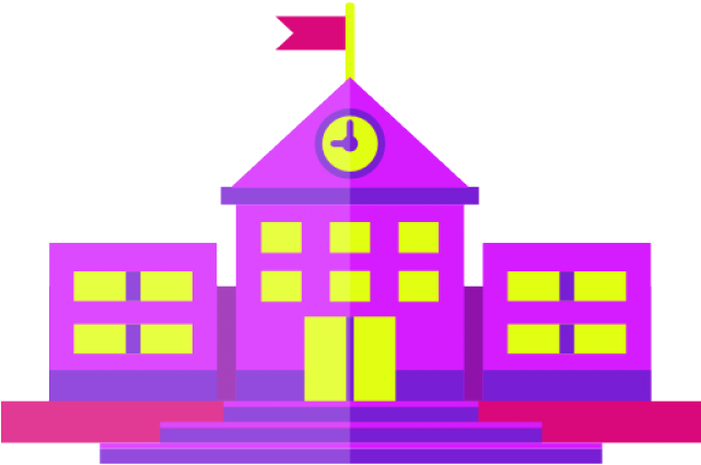 Mansion Clipart Purple House - Building - Png Download (640x480), Png Download