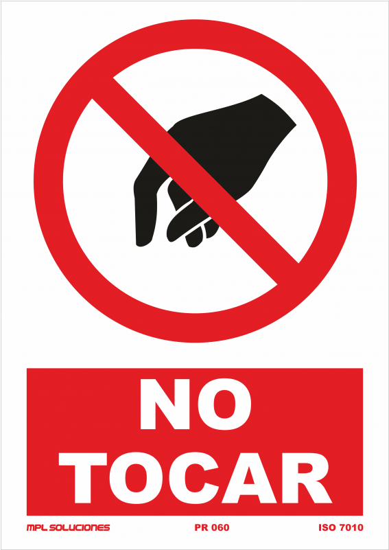 No Tocar - Hello We Are Name Tag Clipart (800x800), Png Download