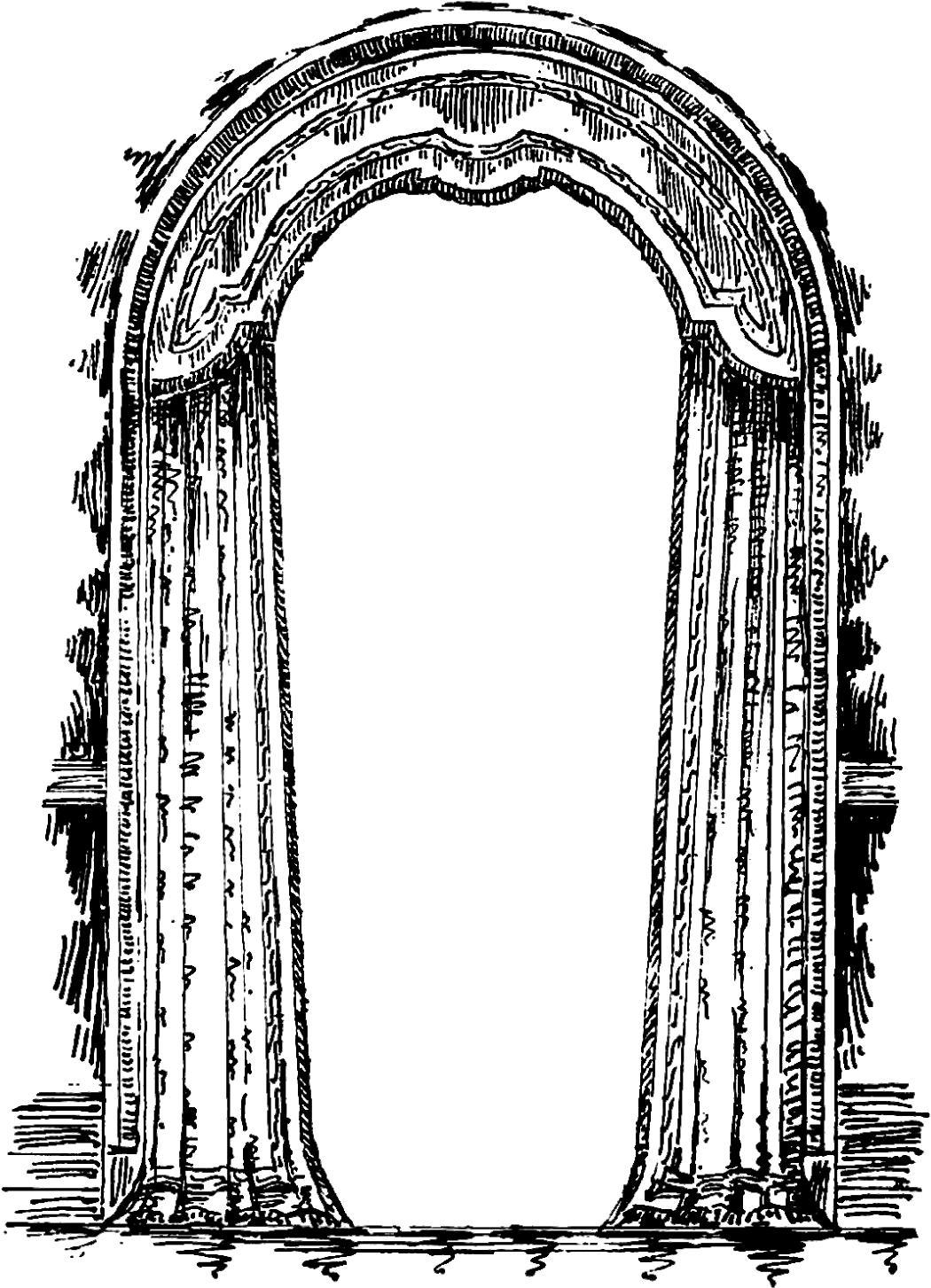 Housewarming Project, Then These Curtain Illustrations - Vintage Curtain Illustration Clipart (1179x1600), Png Download