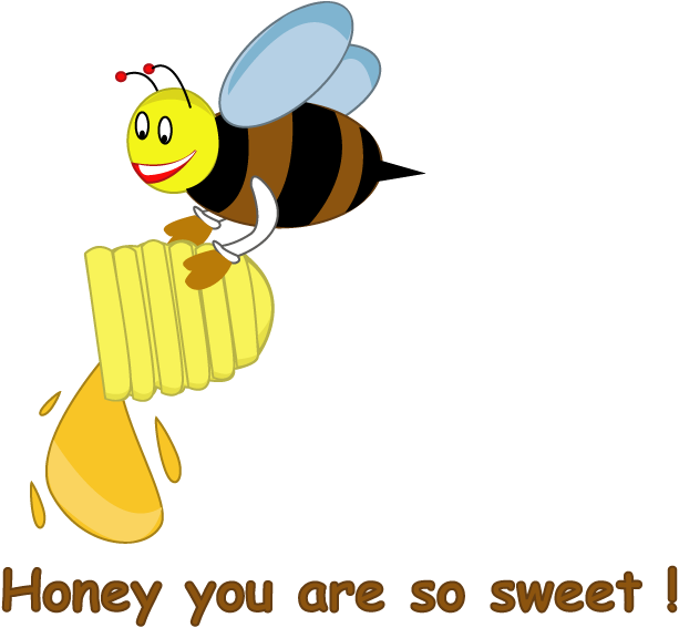 You Are So Sweet Honey Clipart (613x567), Png Download