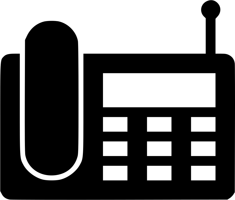 Banner Royalty Free Library Wireless Landline Phone - Land Phone Icon