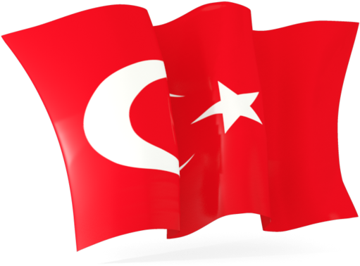 Turkey - Turkey Flag Waving Png Clipart (640x480), Png Download