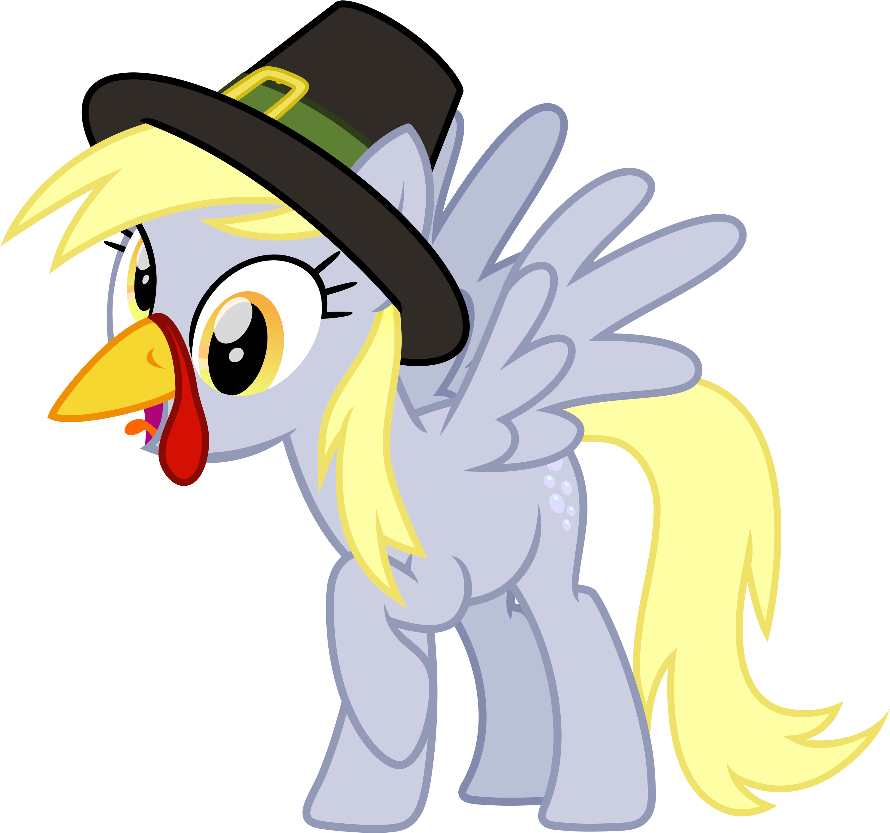 Happy Thanksgiving - Derpy Hooves Clipart (3000x3000), Png Download
