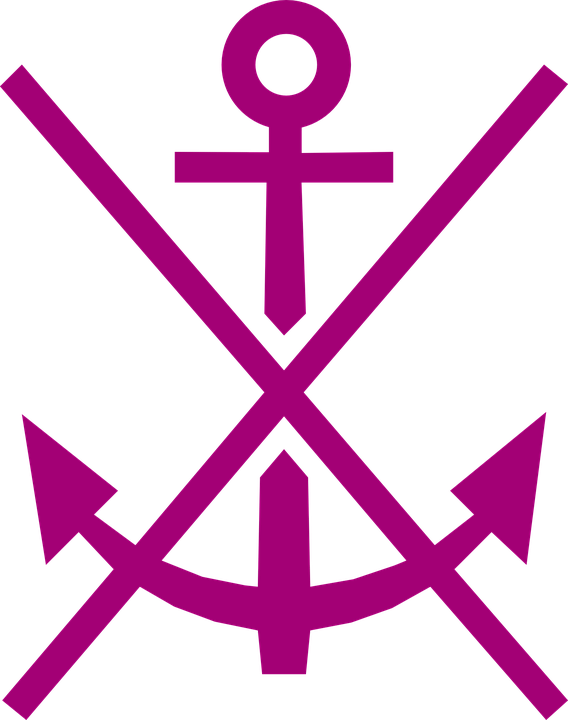 Anchorage Symbol On Chart Clipart (568x720), Png Download