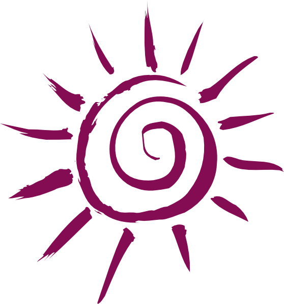 Sun Clipart Swirl - Simple Sun - Png Download (558x596), Png Download