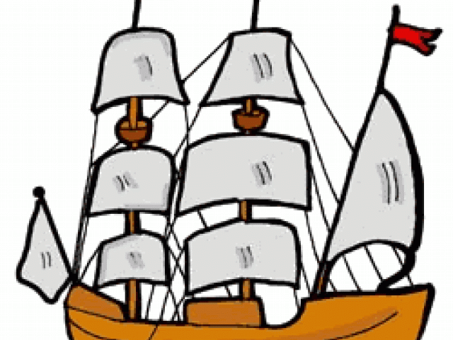 Pirate Ship Clipart - Mayflower Clipart - Png Download (640x480), Png Download