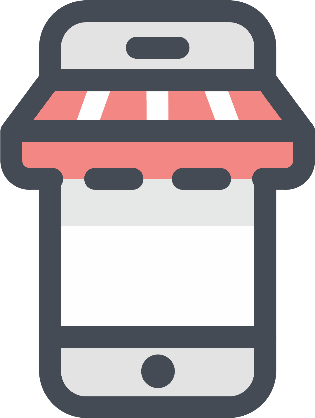 Mobile Shopping Icon - Online Shopping Icon Png Clipart (1600x1600), Png Download